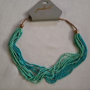 5/$20...Jules B Terquoise Multi Strand Necklace